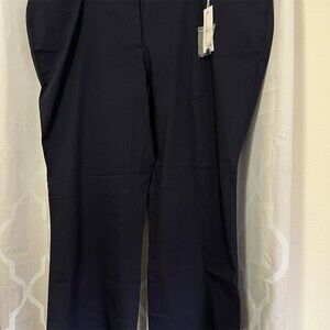 Lane Bryant Curvy Allie Bootcut Dress Pants Womens Plus 28R Navy Stretch